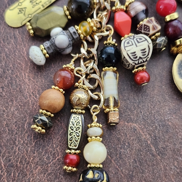 Chinese Feng Shui-inspired Purse Charm or Keychain Asian Boho Handcrafted - Picture 5 of 7